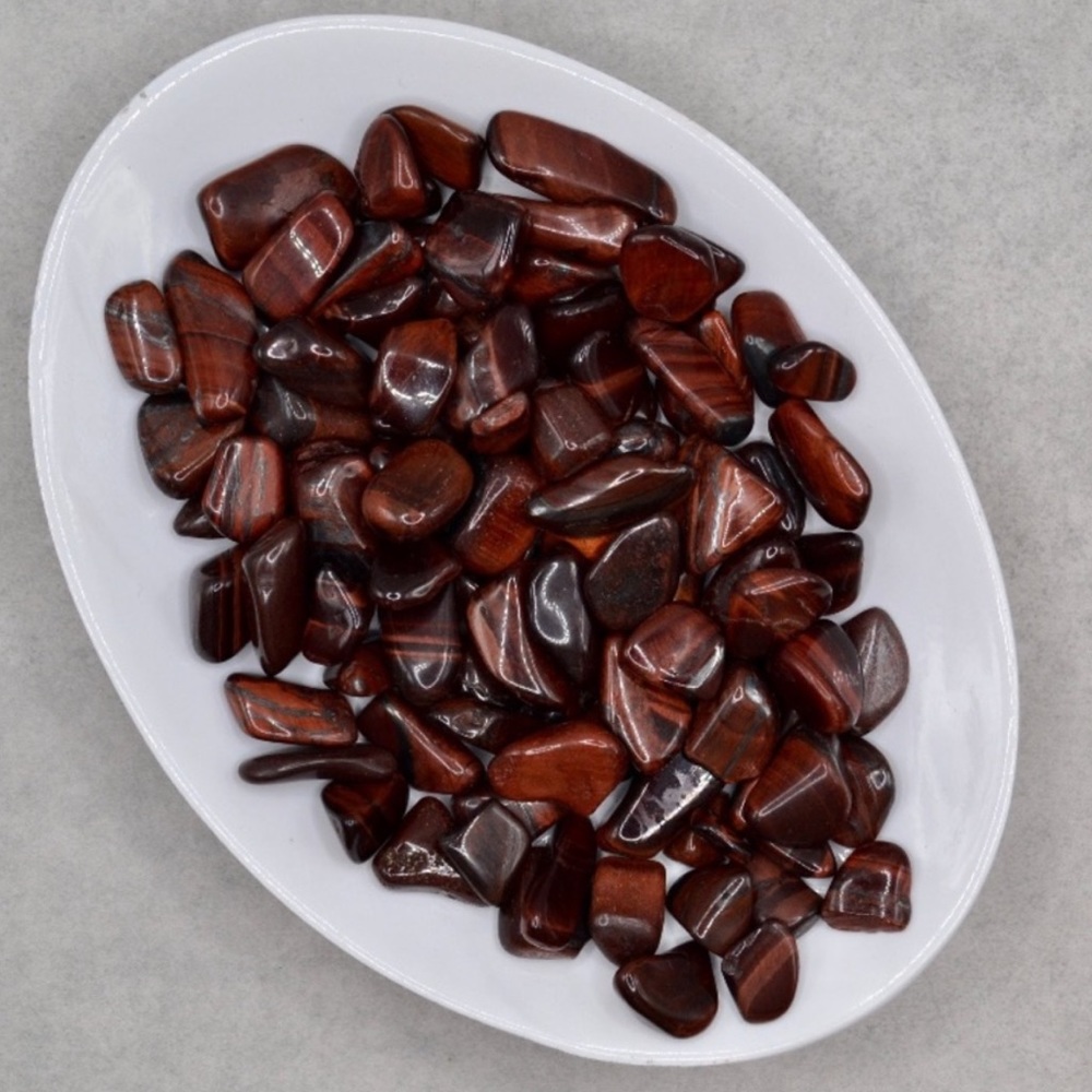 2/$20 🧿 Red Tigers Eye Tumbles (4pc)